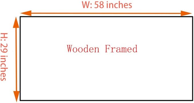 Ardemy Teal Abstract Canvas Wall Art for Living Room Landscape Painting Bedroom Turquoise Grey Panoramic Textured Picture Artwork Framed, Wall Art for Men Home Office Wall Decor Extra Large 58"x29"