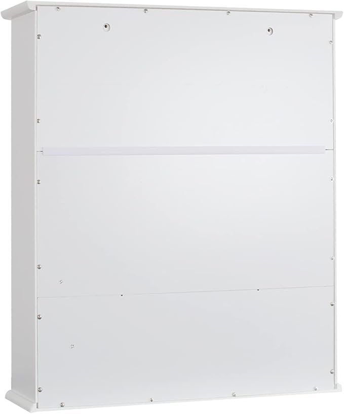 TaoHFE Bathroom Wall Cabinet with 2 Door Adjustable Shelves,Over The Toilet Storage White Wall Mounted Medicine Cabinets for Bathroom Laundry Room Kitchen