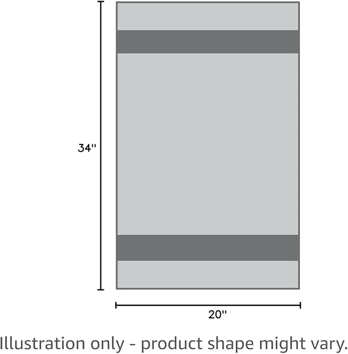 Cotton Paradise 100% Cotton Bath Mats for Bathroom Floor Set of 2 Pack, 20x34 Soft Absorbent Washable Quick Dry Tub Bathmat, Dark Gray Towel Bath Mat