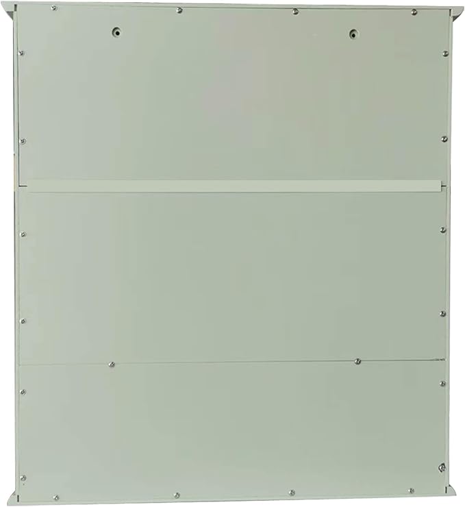 TaoHFE Green Over The Toilet Storage Cabinet with 2 Door Adjustable Shelves, White Wall Mounted Medicine Cabinet for Bathroom Laundry Kitchen