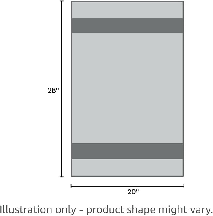 Premium Kitchen Towels (20”x 28”, 6 Pack) – Large Cotton Kitchen Hand Towels – Flat & Terry Towel – Highly Absorbent Tea Towels Set with Hanging Loop (Grey Check)