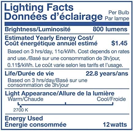 Jolux 12-Pack 5/6" Retrofit LED Recessed Lighting,12W=60W,2700K SoftWhite,800 Lumens,Dimmable Can Lights,Damp Rated,Simple Installation Adjustable Retrofit Downlight,ETL,Bevel Trim