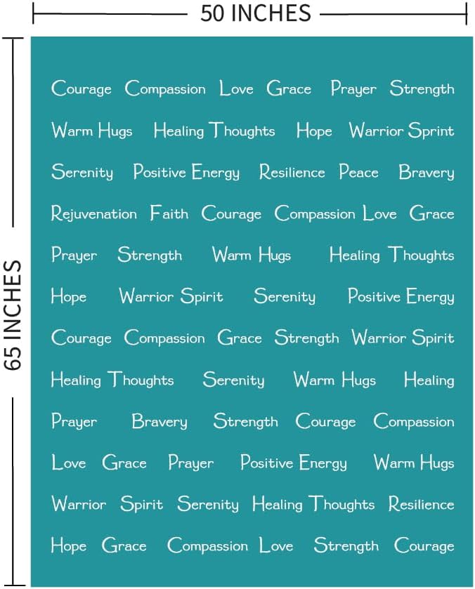 WOLF CREEK BLANKET - Compassion Blanket (Brand)- Strength Courage Super Soft Warm Hugs, Get Well Gift Blanket Plush Healing Thoughts Positive Energy Love & Hope