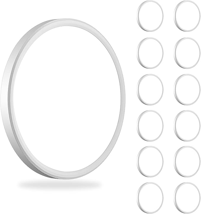 12Pack 3200lm LED Flush Mount Ceiling Light, Super Slim 12 inch Ceiling Light, 5000K LED Light for Bedroom, Living Room, Dining Room, Garage, Office, Warehouse