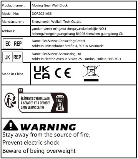 DORBOKER 36" Original Moving Gears Wall Clock, Large Industrial Wall Clock for Living Room Decor,Oversized Wood Vintage Farmhouse Steampunk Rustic Clocks for Wall Decor,Black Walnut