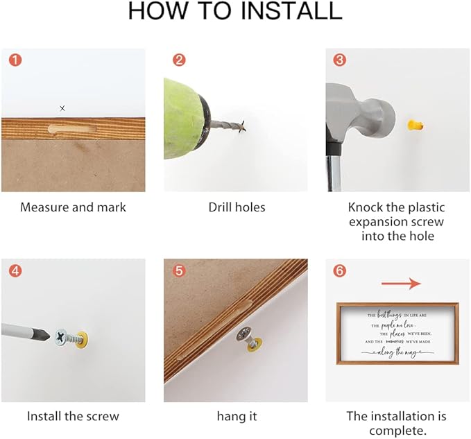 CHDITB The Best Things in Life Framed Wood Sign Plaque(16"×32"), Wooden Wall Table Sign with Scripture Bible Verse Quotes, Vintage Family Sign Housewarming for Home Bedroom Farmhouse Guest Room