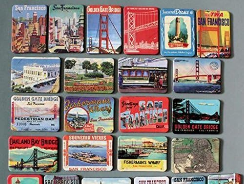 24-pcs magnetic fridge magnets refrigerator sticker home decoration accessories magnet paste arts crafts (San Francisco)