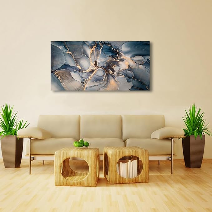 Color block Abstract Marble Grain Pictures Canvas Wall Art for Living room Bedroom Wall Decor,Smart Line Wall Art Print Paitnings for home Decor,Morden Artwork Full of Imagination Line Drawing Canvas