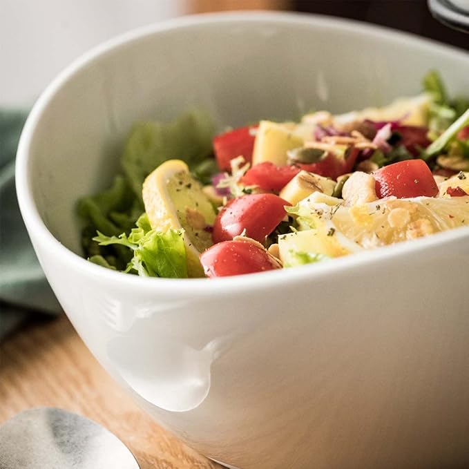 YHOSSEUN Chip and Dip Serving Set, Tiered Serving Bowl Set 2 Tier Serving Stand Ceramic Appetizer Serving Food Display Stand for Parties, Serving Dishes for Entertaining Food Service