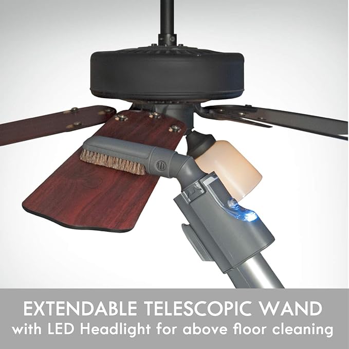 Kenmore Elite 21814 Pet Friendly CrossOver Lightweight Bagged HEPA Canister Vacuum with Pet PowerMate, Extended Telescoping Wand, Retractable Cord, 2 Floor Nozzles, and 4 Cleaning Tools-Silver/Gray