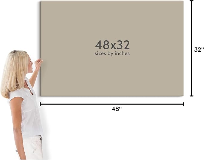 Lake Scene Canvas Wall Art: Large Framed Landscape Print Picture Relaxing Gorgeous Sunset Forest Artwork Calming Boat Reed Painting Contemporary Country Scenery Photo for Living Room Office