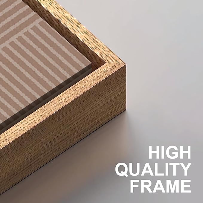 ANHUIB Boho Wall Art Large Neutral Wall Decor Abstract Line Painting for Living Room Bedroom Office 16x24 Inch Set of 3