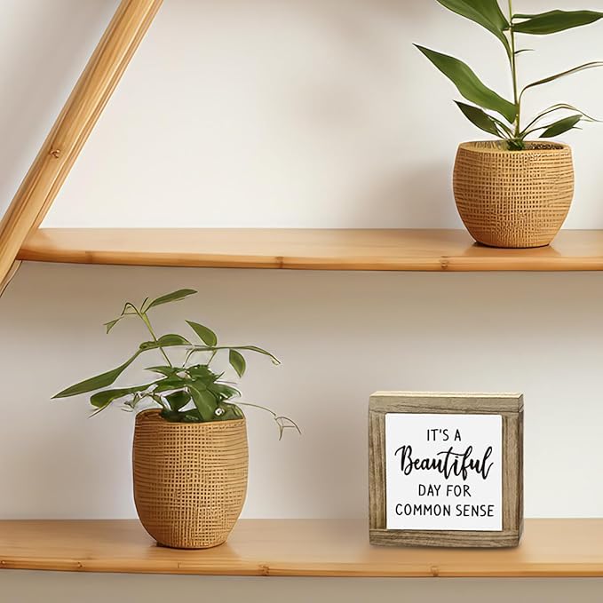 Funny Office Sign, Farmhouse Style Wood Box Decor Sign, Gag Cubicle Decoration, Gag Country Decor Plaque, Inspirational Home Decoration Plaque, Funny Farmhouse Home Office Decoration Signs