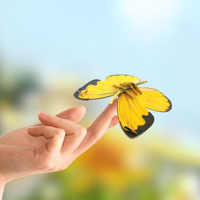 Fidget Toys Eco-Friendly 3D Paper Puzzles for Educational STEM Activities and Early Learning - Ideal Sensory Toys Gifts for Kids 7+(Grass Yellow)โฆโฆ