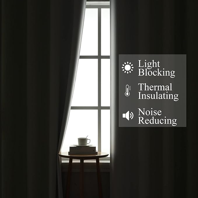 Estelar Textiler Sage and Greyish White Ombre Blackout Curtains 72 Inches Length for Bedroom, Thermal Insulated Light Blocking Grommet Gradient Blackout Drapes for Living Room, 42Wx72L, 2 Panels