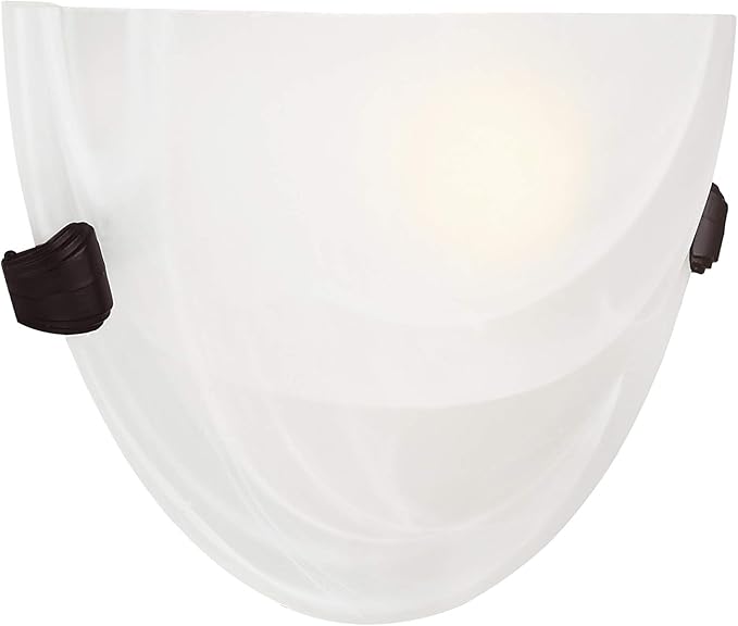 Livex Lighting 4271-07 Oasis 1-Light Bronze Wall Sconce , White