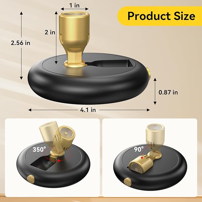 Rechargeable Battery LED Spotlight Indoor: Wireless Mini Art Accent Spot Lights with Timer Remote - Small Dimmable Uplight for Plants Display Painting Dartboard Artwork Portrait Closet (1 Pack-Black)