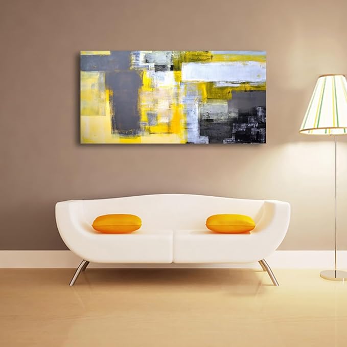 Color Block Abstract Pictures Canvas Wall Art for Living room Bedroom Wall Decor,Abstract Wall Art Print Paitnings for home Decor,Morden Artwork Line Drawing Full of Imagination Canvas Art