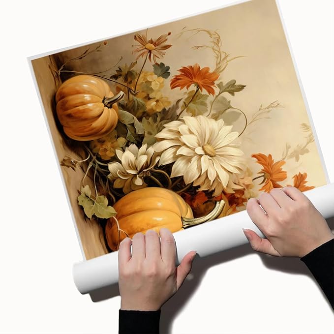 Fall Wall Decor Thanksgiving Rustic Fall Art Vintage Autumn Wall Print Halloween Autumn Decor Rustic room aesthetic decoration 11x14"Unframed