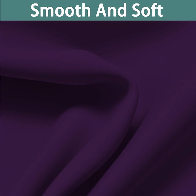 Yakamok 100% Wide Blackout Curtain 100 x 84 Inches for Sliding Glass Door, Grommet Light Blocking Thermal Insulated Room Divider Curtain for Living Room, 1 Panel,8.3ft Wide x 7ft Tall, Purple