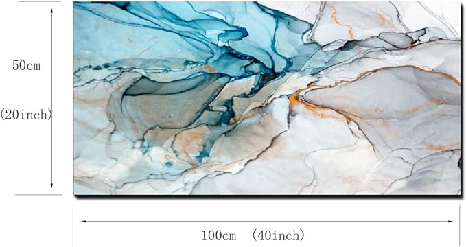 DZL Art A73850 Framed Wall Art Colorful Abstract Painting Background Canvas Wall Art Print Painting for Wall Decor Home Decor