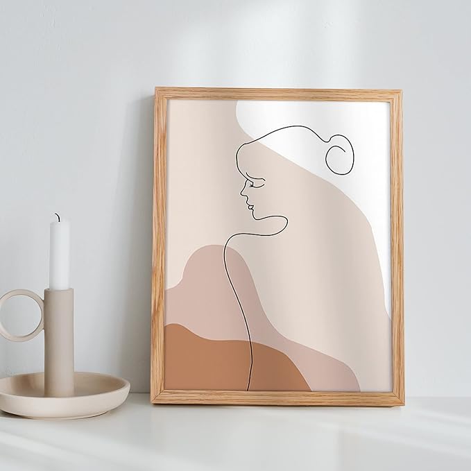 11x14 Picture Frame, Solid Oak Wood 11"x14" Photo Frame, 11 x 14 Frame for Wall, 11 x 14 Picture Frame With Mat for 8x10, Real Tempered Glass, 11 by 14 Wood Frame (Natural Oak Color, 1 Pack)