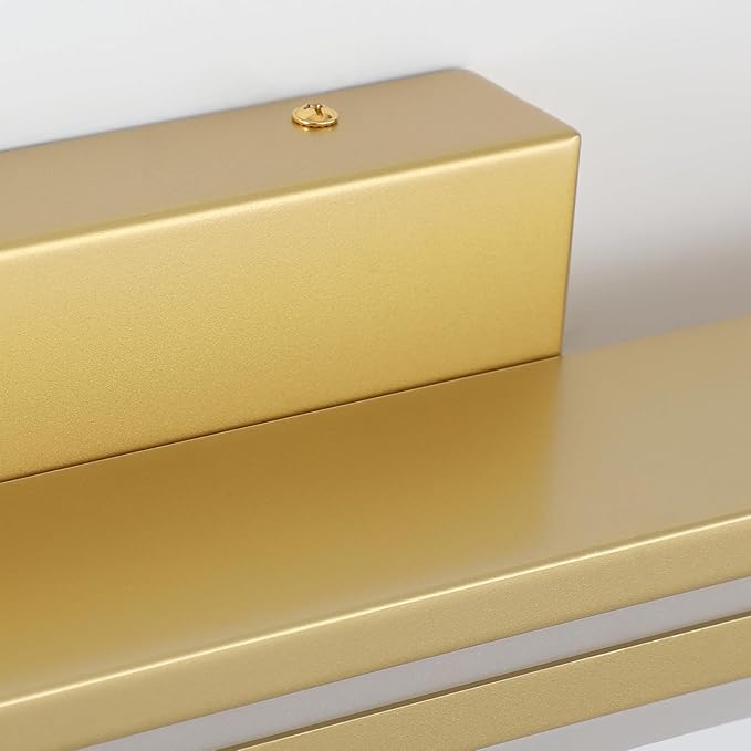 SineRise 48-Inch LED Modern Bathroom Vanity Light Bar, Gold Modern Acrylic Bathroom Wall Lighting Fixtures Over Mirror (Cool White 6000K)