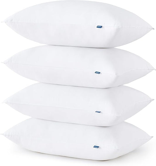 Bedsure Soft Pillows Standard Size Set of 4 - Standard Size Bed Pillows 4 Pack for Sleeping, Soft and Supportive, Hotel Quality, Original Down Alternative Filling for Side, Back Sleepers