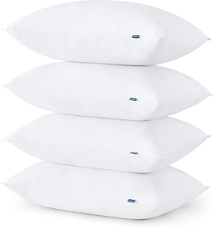 Bedsure Soft Pillows Queen Size, Set of 4 - Fluffy Bed Pillows 4 Pack for Sleeping, Soft and Supportive, Hotel Quality, Original Down Alternative Filling for Side, Back Sleepers