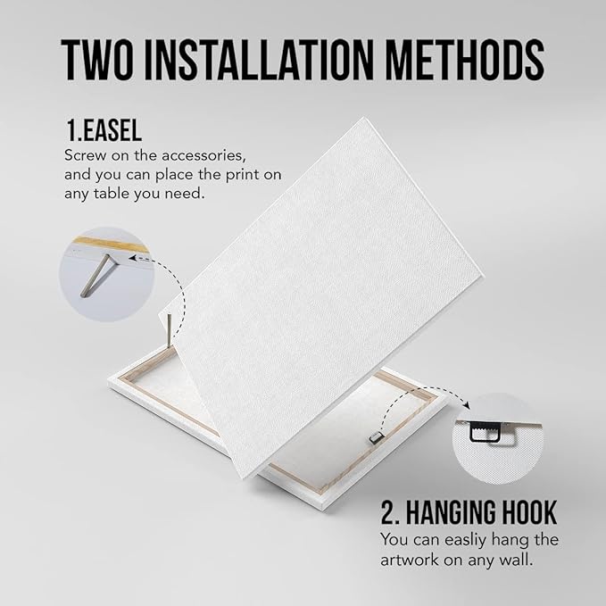 Bible Verse Canvas Wall Art Love is Patient Canvas Print Framed Scripture Painting Artwork Ready to Hang Christian Wall Decor for Home Bedroom Wedding Gift 15x11.5 Inches