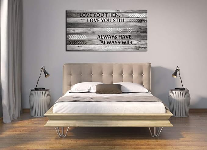 A71874 Canvas Wall Art Love You Still Large Wall Art (Ready to Hang) for Master Bedroom Wall Decor (28inchx56inch)
