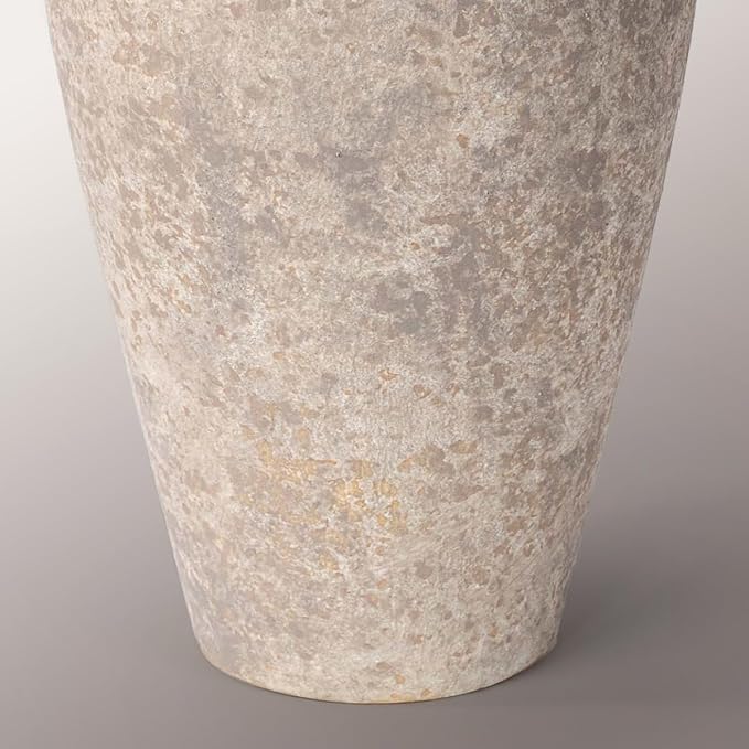 Ceramic Flower Vase Home Decor - 9.2 inch Large Farmhouse Table Vases, Rustic Decorative Vases for Kitchen Living Room Coffee Dining ShelfMantel Decoration