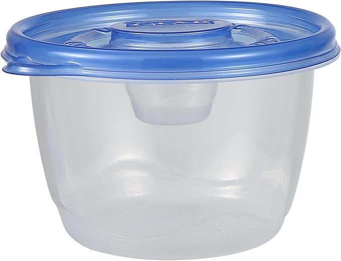 Glad GladWare To Go Lunch Food Storage Containers - Medium Round - Meal Container Holds up to 32 Ounces of Food - Lock Tight Seal, 4 Count