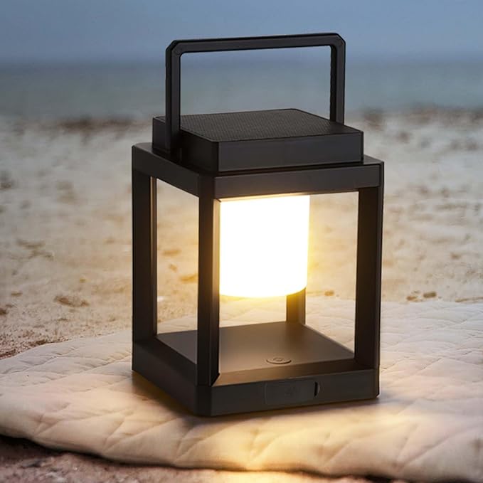 Solar Lantern Outdoor Table Lamp: Portable Hanging LED Lights - Waterproof Decorative Lights for Patio Camping