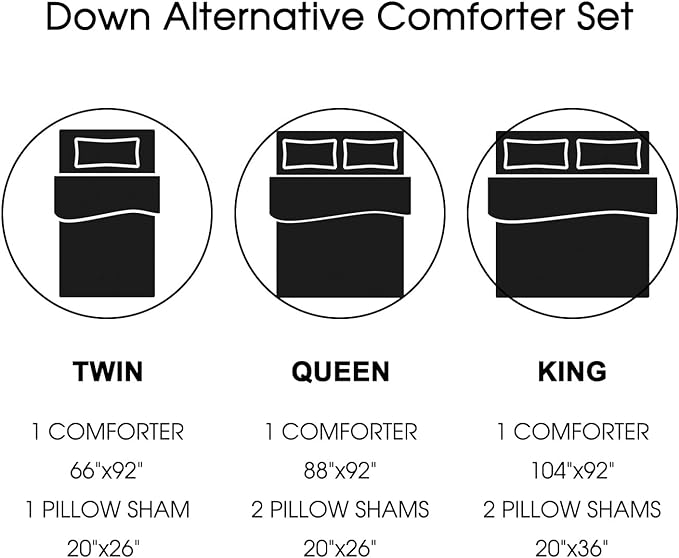 Basic Beyond King Size Comforter Set - Printed Geometry Pattern Comforter Set King Size,Lightweight Down Alternative Bed Comforter King Set(Geometry,King)