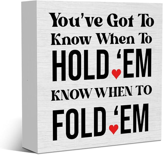 Inspirational Funny Quotes Rustic Wooden Box Sign Desk Decor Office Family Supplies Desk Accessories for Table Shelf Home Bedroom Living Room Farmhouse Room Decorations Wood Block Plaque Box Sign