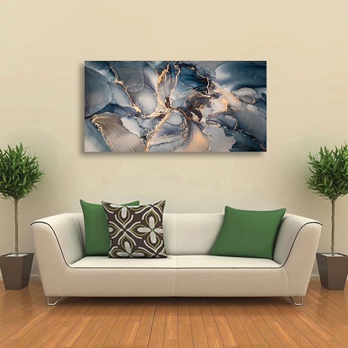 Color block Abstract Marble Grain Pictures Canvas Wall Art for Living room Bedroom Wall Decor,Smart Line Wall Art Print Paitnings for home Decor,Morden Artwork Full of Imagination Line Drawing Canvas