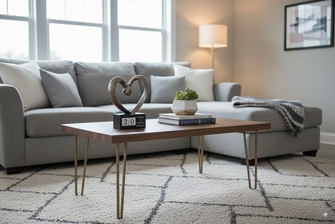 Holding Hands Heart Shaped Statue for His and Her 1 to 50 or 60th Anniversary, Wedding Gift for Newlyweds, for Home Decor, Office Coffee Table Bookshelf TV Cabinet Decor.