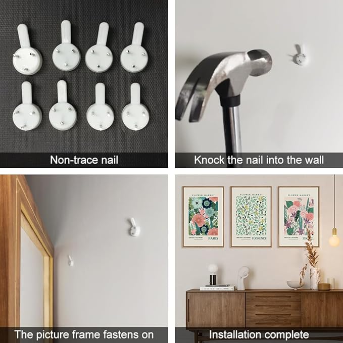 HPINUB Flower Market Framed Canvas Wall Art Set, Colorful Botanical Flowers Wall Decor,Modern Floral Boho Art Print for Living Room, Bedroom Office Decor-16 x24 x3