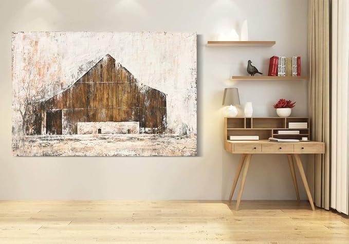 Yihui Arts Large Farmhouse Rustic Wall Decor Canvas Wall Art Painting Pictures for Living Room