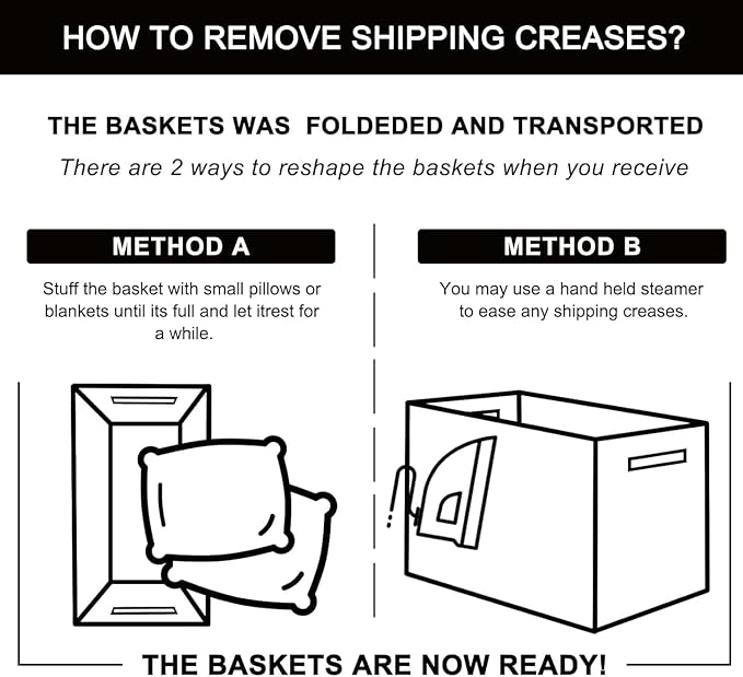 OIAHOMY 3 Pack Storage Baskets for Organizing, Woven Cotton Rope Basket for Shelves, Closet Organizer Bins with Handles, Rectangle Toy Organization, 13.78''×9.84''×5.5'', Black & White