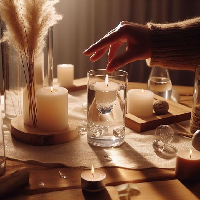 4 Clear Glass Cylinder Vases for Centerpieces - Different Sizes Floating Candle Vases Holder -4", 6", 8",10" Hight Perfect for Weddings and Events