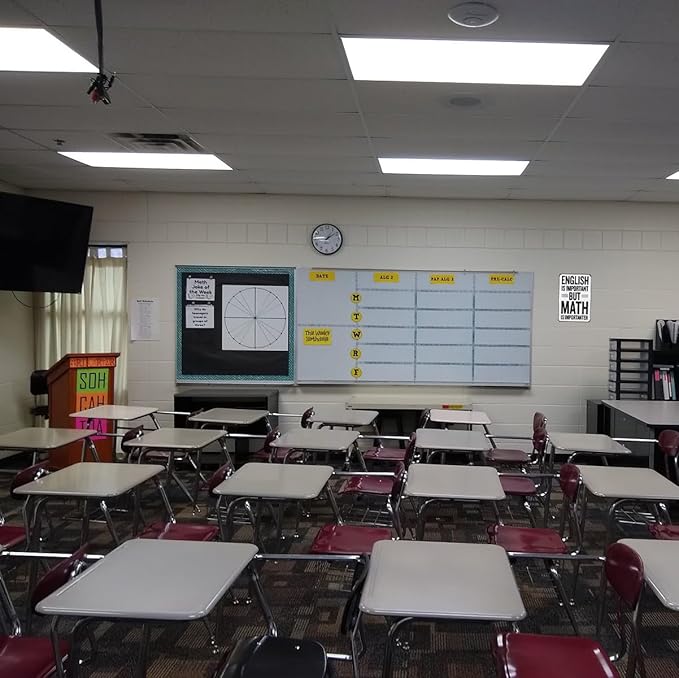 Students Teachers Gift English is Important But Math is Importanter Funny Math Class Tin Sign for Home Classroom Study Room Decor 8x12 Inch (3153)