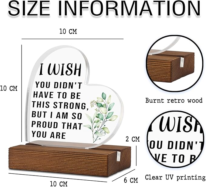 Inspirational Gifts for Women Best Friend Encouragement Cheer Up, BUT I AM SO PROUD THAT YOU ARE, Positive Gift for Daughter Son Sister, Home Office Decor Acrylic Sign Plaque XA326