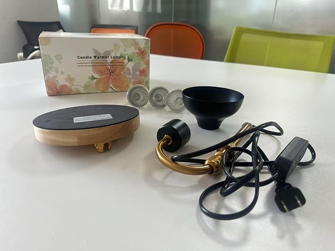 Candle Warmer Lamp with Timer & Dimmer, Adjustable Height Electric Candle Warmer with 3 Bulbs,Compatible with All Size Scented Candles, Wax Melt Warmer for Bedroom,Home Decor House Warming Gifts