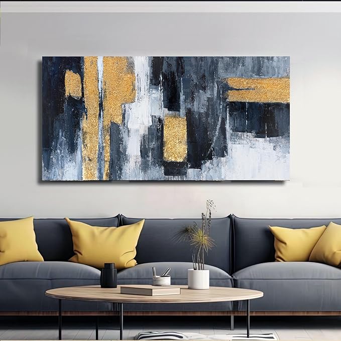 VAYIMDH Neutral Wall Decor Modern Wall Art Abstract Canvas Wall Poster 24"x48" Wall Print for Dining Room Area Decorations for Bedroom