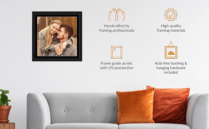 10x15 Frame Silver Wood with White Mat | 12x17 Frame Matted to 10x15 | Display Your Picture Under UV Acrylic Shatter Guard Front, with Foam Board Backing and Wall Hanging Hardware - Solid Pine Frame