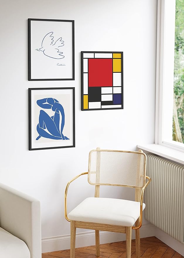 HAUS AND HUES Standalone Black Oak Frames Set of 9-18x24