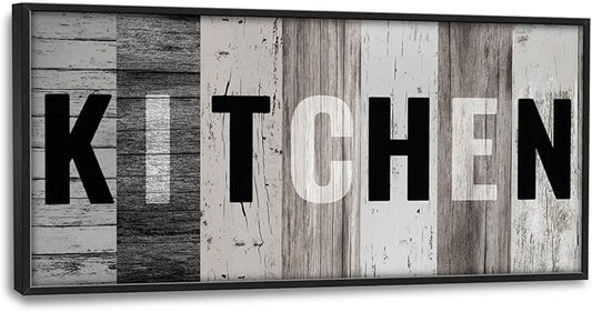 Lovira Kitchen Sign Large Canvas Wall Art Decor Pictures Prints Painting Framed Modern Home Artwork for Kitchen Dining Roomt 30"x60"