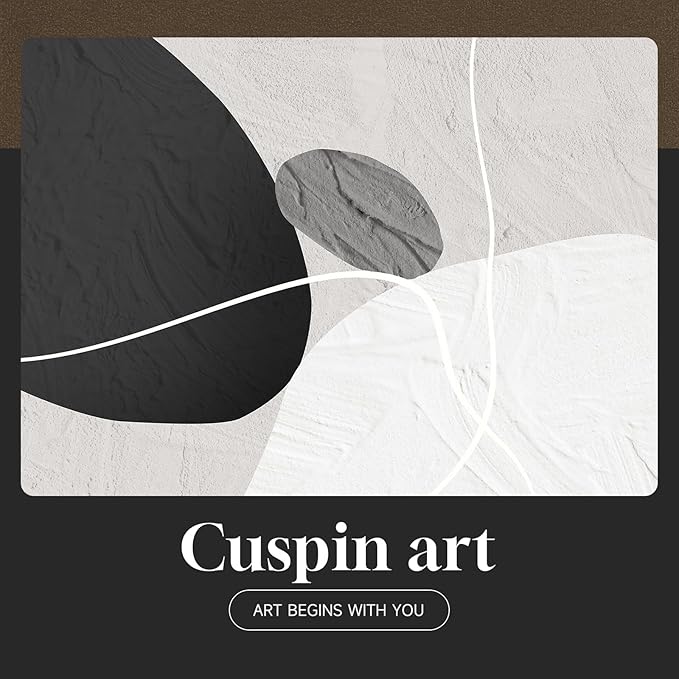 Framed Black and White Abstract Wall Art for Living Room, 4 Piece Modern Art Prints Paintings Artwork for Walls, Minimalist Abstract Pictures for Hallway Dining Room Bedroom Office Wall Decor